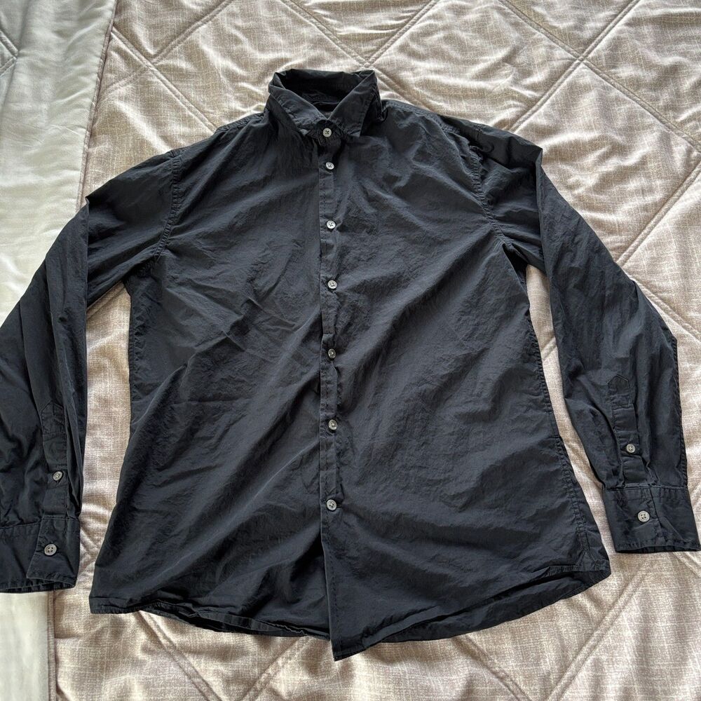 John Varvatos: Star USA Black Long Sleeve Button Down Shirt Men's Size Small S